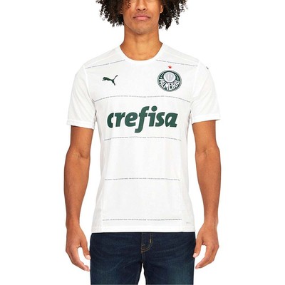 

Реплика Puma Palmeiras Away с круглым вырезом и коротким рукавом, мужская футбольная майка, размер  7, Белый, Puma Palmeiras Away Replica Crew Neck Short Sleeve Soccer Jersey