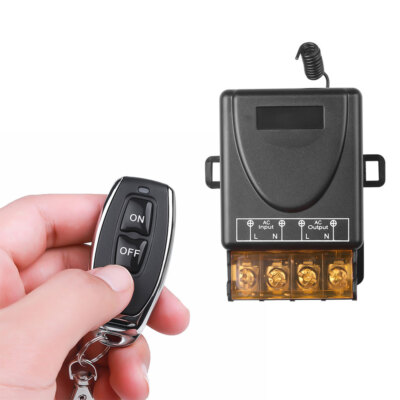 AC 110V-240V 30A RF Relay Wireless Remote Control Switch + 433MHz Remote AH611~