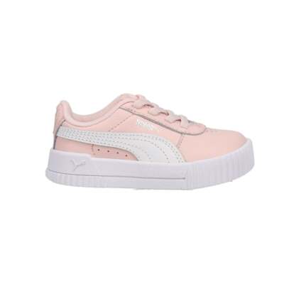 

Puma Carina Ac Lace Up Infant Girls Розовые кроссовки Повседневная обувь 373604-33, Розовый, Puma Carina Ac Lace Up Infant
