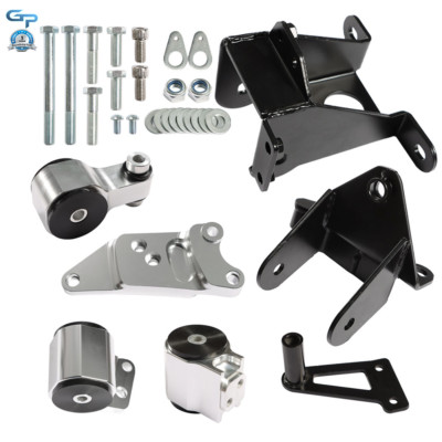 Billet Engine Motor Mount Swap Kit For 06-11 Honda Civic Si K20 K24 FA FG FD