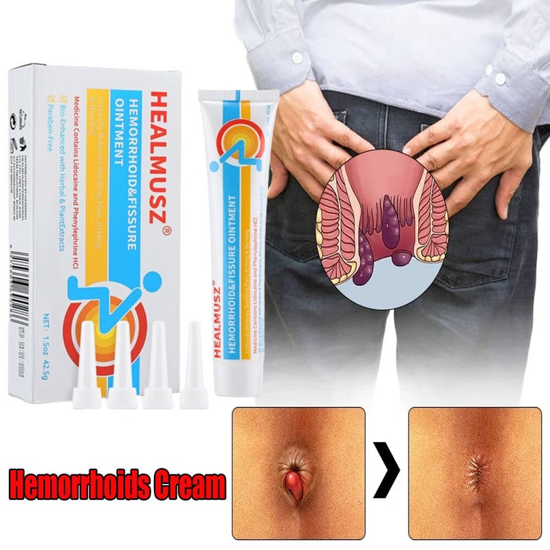 Healmusz Hemorrhoid Ointment For Relief Of Pain, Swelling, Discomfort, Itching