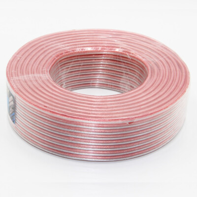Pure Copper Home Speaker Wire Clear Car Audio Cable 12 14 16 18 20 Gauge AWG Lot