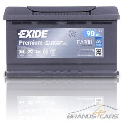 EXIDE AUTOBATTERIE 12V 90Ah STARTERBATTERIE 720A EA900 PREMIUM CARBON BOOST