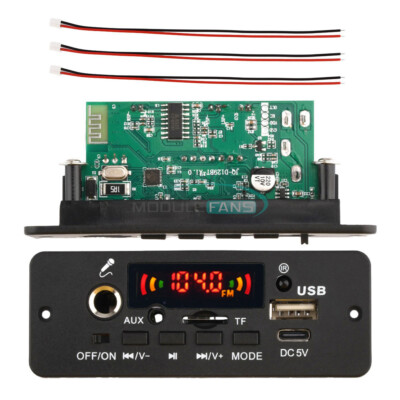 DC5V  MP3 Decoder Board MP3 Player Amplifier Bluetooth Car Music Player FM Radio
