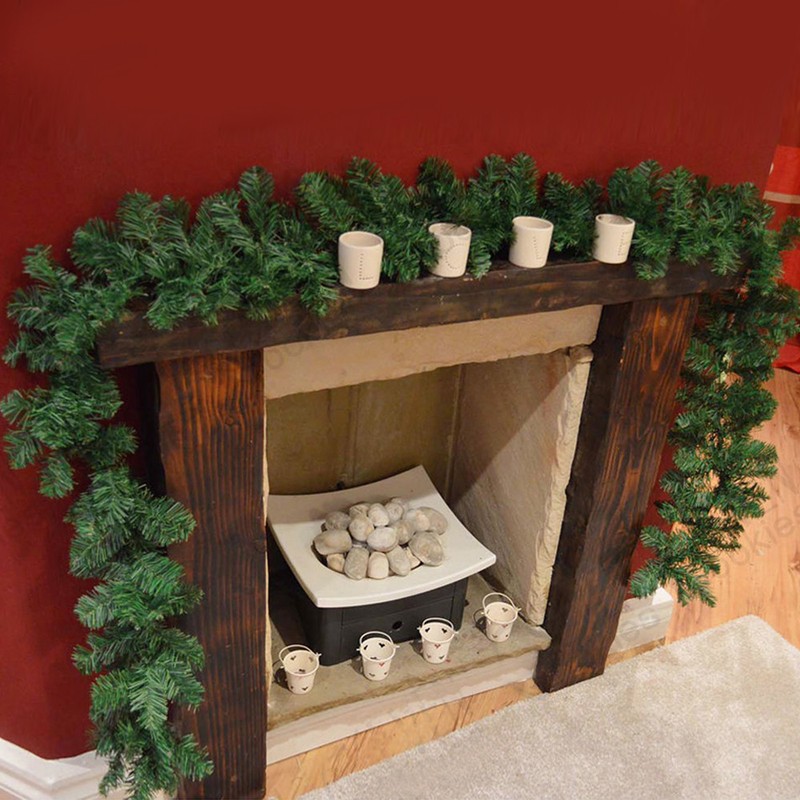 270cm 9ft Imperial Pine Christmas Garland Xmas Fireplace Stairs
