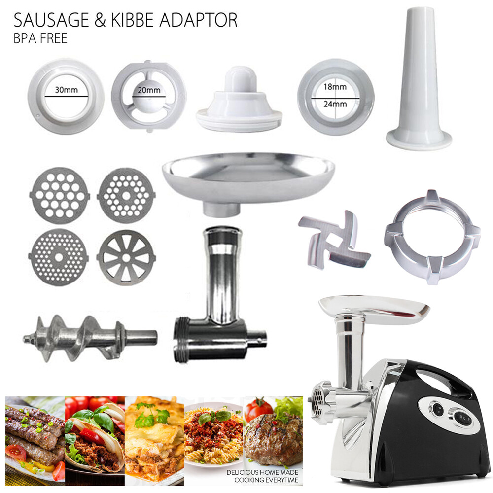 2800W Commercial Electric Meat Grinder Black Sausage Maker Mincer Stuffer 50HZ