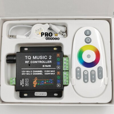 Music Touch RF 18A DC12-24V Audio 3.5mm Remote Control For LED RGB Strip Light