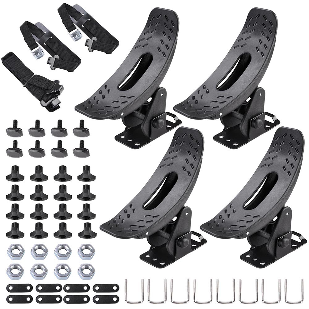 2pcs canoe boat jetty saddle kayak roof rack car suv truck