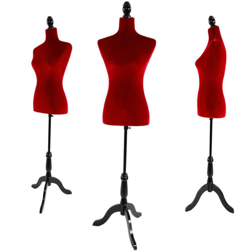 New Female Mannequin Torso Dress Form Display w/ Adjustable Tripod