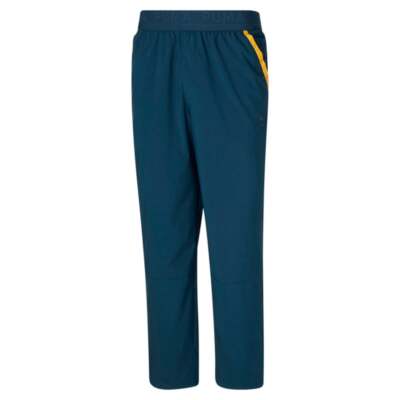 

Puma Train Woven Athletic Pant Mens Blue Athletic Casual Bottoms 521737-65, Синий, Puma Train Woven Athletic Pant