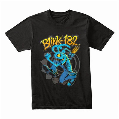 Blink-182 Crazy Blue Bunny T-Shirt – Punk Rock Cartoon Style
