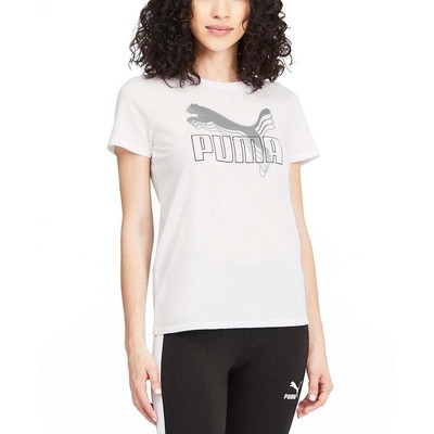 

Футболка Puma Rebel Crew Neck с коротким рукавом женские белые повседневные топы 588563-02, Белый