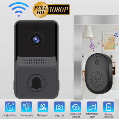 Smart Wireless WiFi Ring Doorbell Intercom Video Camera Door Bell Home Security
