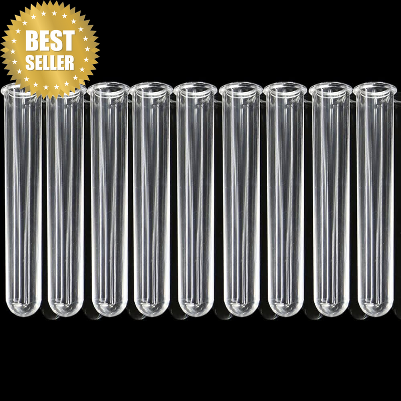 9Pcs Clear Test Tubes for Plant Propagation Station Hydroponic/Flowers for Home