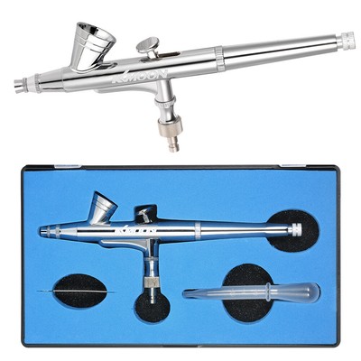 KKMOON Gravity Feed Dual-action Airbrush Kit Air Brush Spray Gun Art L4I0