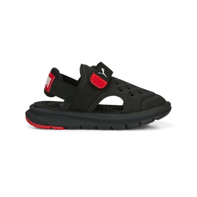 

Повседневные сандалии для мальчиков Puma Evolve с ремешком на спине, размер 8 М 38914801, Черный, Puma Evolve Backstrap Toddler
