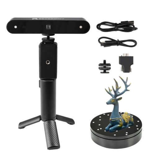 Revopoint POP Portable 3D Scanner with Mobile Power Kit Turntable Tripod Holder