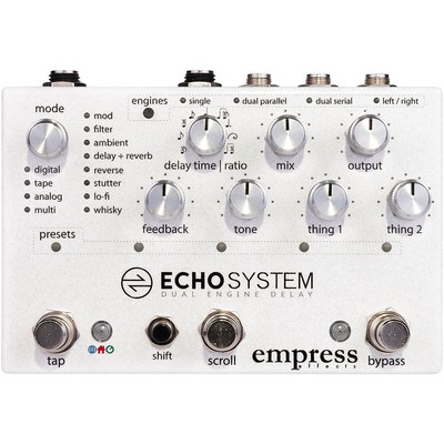 Empress Effects Echosystem Dual Engine Digital Delay Reverb Guitar Effects Pedal