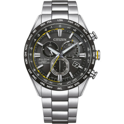 Pre-owned Citizen Silver Mens Chronograph Watch Cb5947-80e