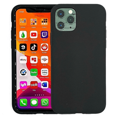 New Liquid Silicone Rubber Shockproof Case Cover for iPhone 12 Pro Max BLACK img