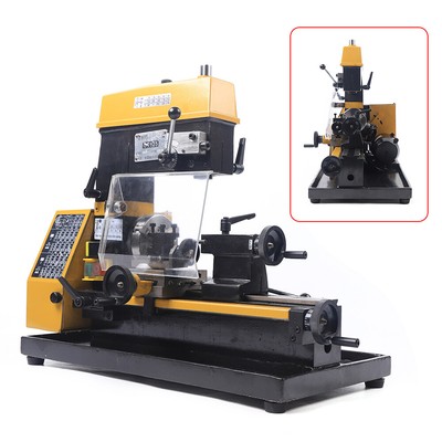 3in1 Mini Electric Metal Woodworking Drilling Equip Lathe Micro Milling Machine