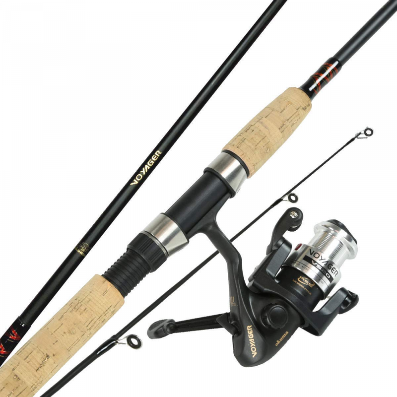 Okuma Voyager Spin Travel Pack Rod and Reel Combo Shock-Resi