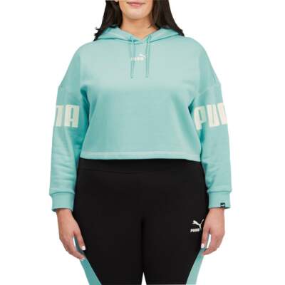 

Puma Power Pullover Hoodie Женская синяя повседневная спортивная верхняя одежда 846886-76, Синий, Puma Power Pullover Hoodie