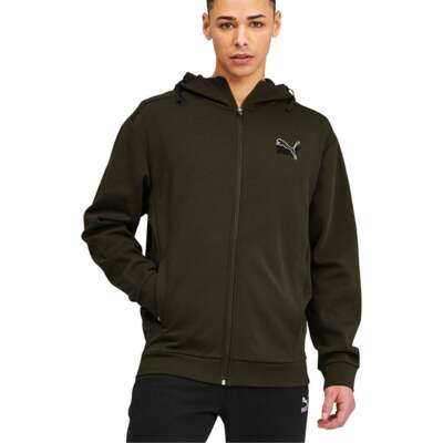 

Мужская зеленая повседневная верхняя одежда Puma RadCal Full Zip Hoodie 585767-70, Зеленый