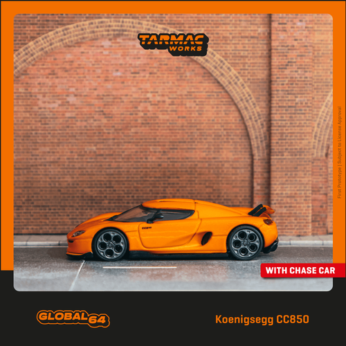 In Stock) Tarmac Works 1/64 Koenigsegg CC850 Orange Model