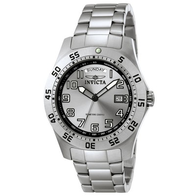 Invicta 5249 Men39s Specialty Quartz Silver Dial Stainless Steel Bracelet Watch