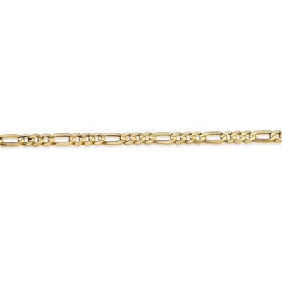 Pre-owned Superdealsforeverything Leslie's Real 10kt Yellow Gold 3.0mm Figaro Chain; 7 Inch; Lobster Clasp