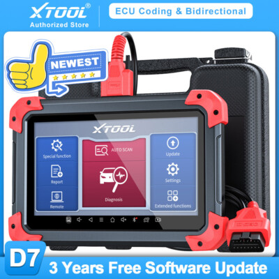 XTOOL D7 OBD2 Scanner Bi-Directional All System Diagnostic Auto Scan E.CU Coding