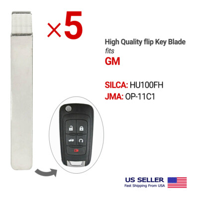 5x High Security Flip Blade For GM HU100 HU100FH