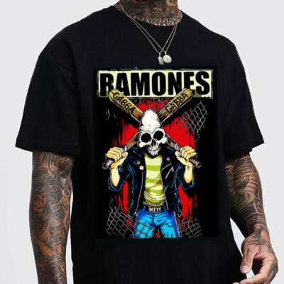 Ramones Rock Band Hey Ho Let s Go Gabba Vingtage T-Shirts For Men Women