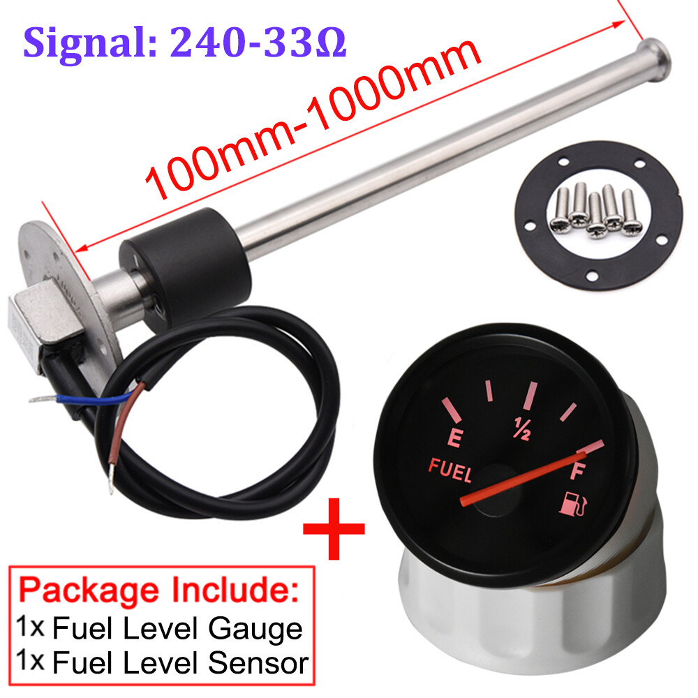 1001000mm Marine Fuel Level Sensor Sender 24033ohm +52mm Boat Fuel