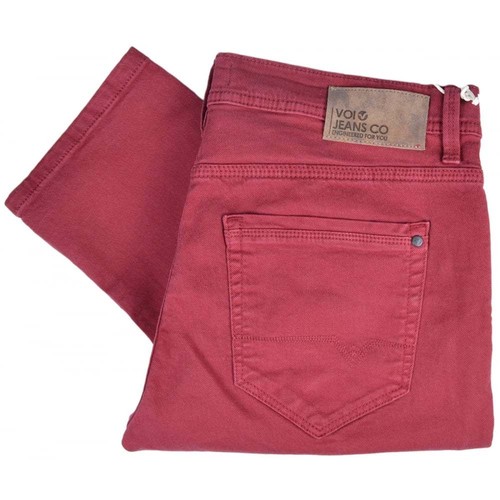 wine red jeans