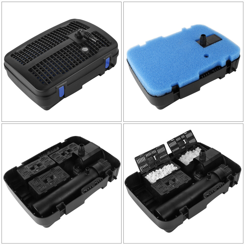 CUF-6011 Pompe de Bassin 2500L //H Fontaine avec 11W Clarificateur UV Filtre DHL