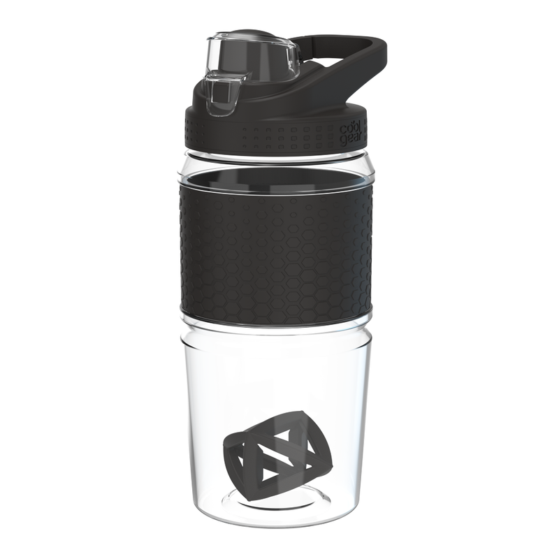 Shaker Water Bottle Straw Lid Insulated Travel Sport Drink 32 Oz by Mainstays