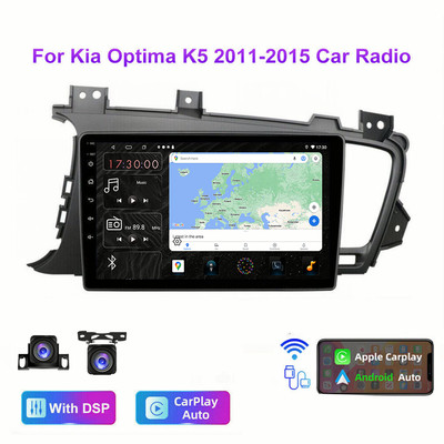 Android Carplay Car Stereo Radio IGO DSP GPS BT WiFi for KIA Optima K5 2011-2015