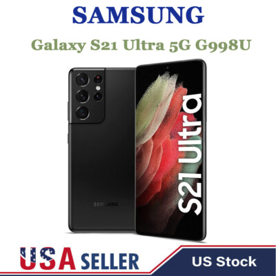 NEW Samsung Galaxy S21 Ultra 5G 128GB G998U GSM CDMA Fully Unlocked Smartphone