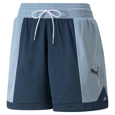 

Puma Mod Mesh Basketball Shorts Женские синие повседневные спортивные штаны 53619602, Синий, Puma Mod Mesh Basketball Shorts