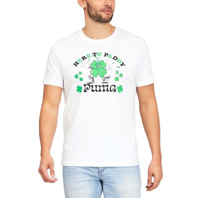 

Мужская футболка Puma Here To Paddy с круглым вырезом и короткими рукавами, размер , 674279-0, Белый, Puma Here To Paddy Crew Neck Short Sleeve Graphic