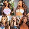 14 16 18 Inch P30/613 Highlight Blonde Bundles Human Hair 3 Bundles Brazilian Remy Hair 50 Grams/Bundle 10A Grade Unprocessed Virgin Hairs Water Wave Bundle Weaves Extensions
