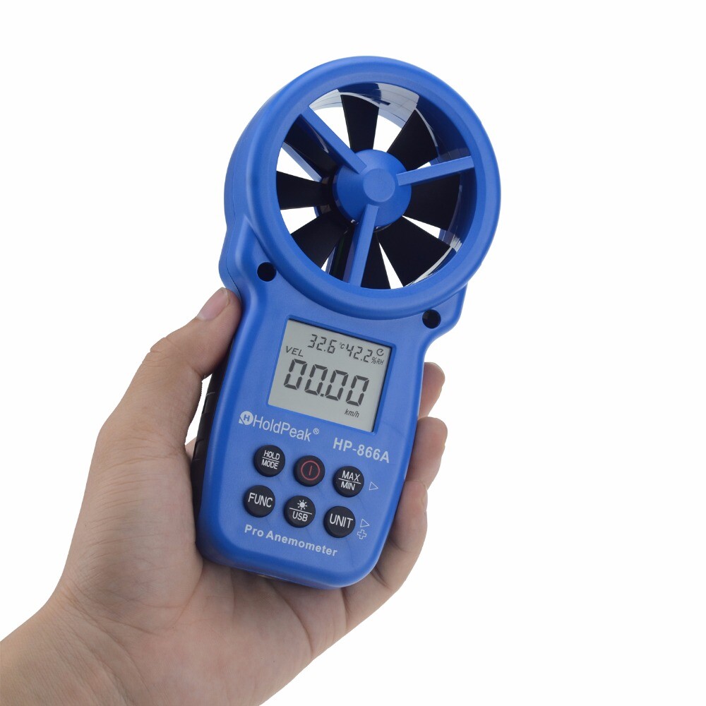 HoldPeak Wind Speed Meter Anemometer Altitude Humidity Temperature