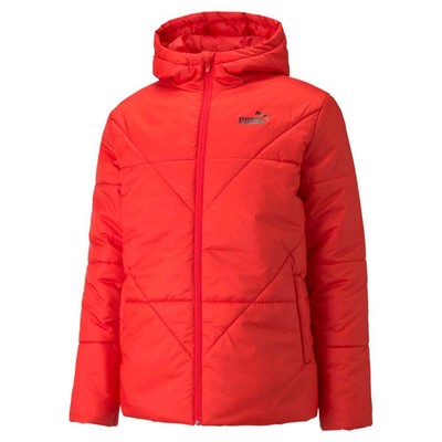 

Puma Essentials Padded Full Zip Jacket Мужская красная повседневная спортивная верхняя одежда 587645, Красный, Puma Essentials Padded Full Zip Jacket