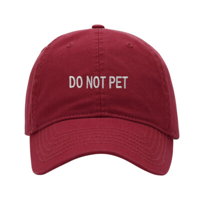 Baseball Cap Men Do Not Pet Embroidered Washed Cotton Dog Hat Baseball Caps