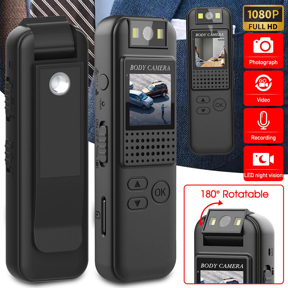 1080P Mini Body Camera Video Recorder Clip Security Cam Bike Sport Camcorder Cam