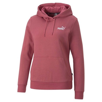 

Puma Ess+ Embroidery Pullover Hoodie Женская розовая повседневная спортивная верхняя одежда 67000, Розовый, Puma Ess+ Embroidery Pullover Hoodie