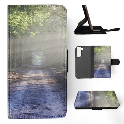 FLIP CASE FOR SAMSUNG GALAXY|TREE FOREST PATH IN DAYTIME