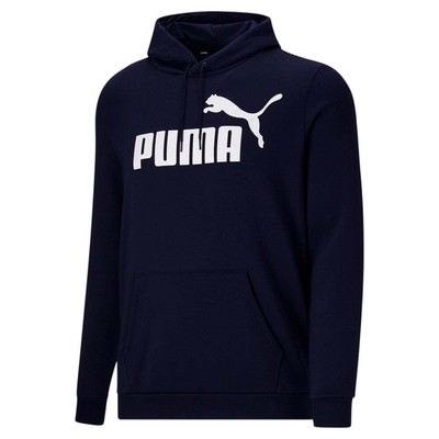 

Puma Essentials Logo Pullover Hoodie Big Tall Мужская синяя повседневная верхняя одежда 846813, Синий